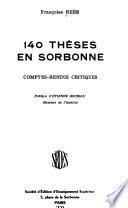 140 thèses en Sorbonne