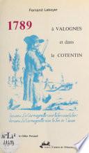 1789 à Valognes et dans le Cotentin