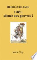1789 : silence aux pauvres !
