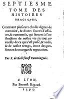 18 histoires tragiques. Extraictes des oeuvres italiennes ... et mises en langue Francoise ... Les six premieres par Pierre Boisteau, ... les douze suyvans par Francois de Belle-Forest