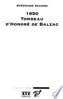 1850, tombeau d'Honoré de Balzac