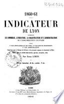 1860-61. Indicateur de Lyon