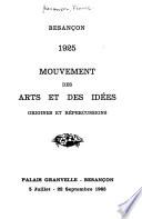 1925 [i. e. Mille neuf cent vingt-cinq] Mouvement des arts et des idées