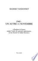 1940, un autre 11 novembre