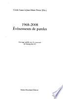 1968-2008, événements de parole