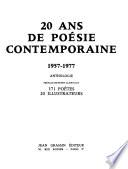 20 ans de poésie contemporaine