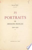 25 portraits de médecins français