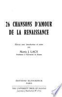 26 chansons d'amour de la Renaissance