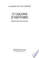 27 leçons d'histoire