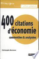 400 citations d'économie