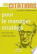 400 citations pour le manager stratège