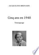 5 ans en 1940