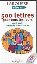 500 lettres pour tous les jours