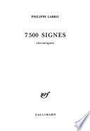 7500 signes