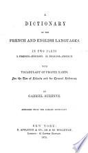 A Dictionary of the French and English Languages