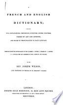 A French and English Dictionary