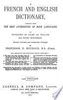 A French and English Dictionary