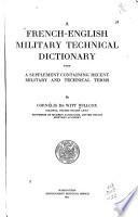 A French-English Military Technical Dictionary