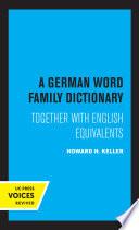 A German Word Family Dictionary