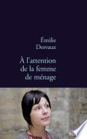 A l'attention de la femme de ménage