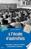 À l'école d'autrefois