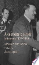 A la droite d'Hitler