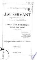 A la mémoire vénérée de J.M. Servant, curé de St Georges à Lyon