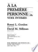 A la Premiere Personne