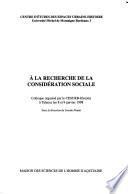 À la recherche de la considération sociale