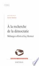 A la recherche de la démocratie
