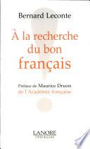 A la recherche du bon français