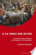 À la table des élites