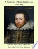 A Propos de William Shakespeare