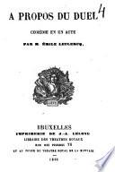 A propos du duel