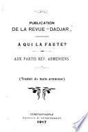 A qui la faute?
