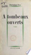 Livre À tombeaux ouverts