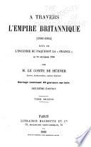 A travers l'Empire britannique (1883-1884), suivi de, L'incendie du paquebot la France