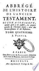 Abbrégé de l'histoire et de la morale de l'Ancien Testament