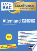 ABC du BAC Excellence Allemand - 2de-1re-Terminale - La mention en plus - Nouveau Bac