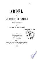 Abdel ou le droit du Talion