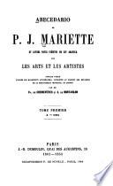 Abecedario de P. J. Mariette et autres notes inédites de cet amateur sur les arts et les artistes: A-Col