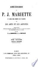 Abecedario de P. J. Mariette et autres notes inédites de cet amateur sur les arts et les artists: Jabach-Mingozzi