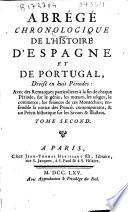 Abrégé chronologique de l'histoire d'Espagne et de Portugal