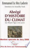 Abrégé d'histoire du climat