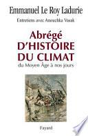 Abrégé d'histoire du climat