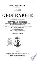 Abrégé de géographie Adrien Balbi