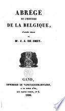 Abrégé de l'histoire de la Belgique
