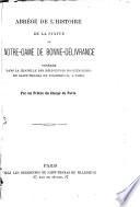 Abrégé de l'histoire de la statue de Notre-Dame de Bonne-Délivrance