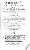 Abrégé de l'histoire du théatre françois, depuis son origine jusqu'au premier juin de l'année 1780