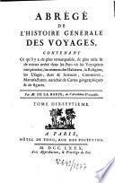 Abrégé de l'histoire générale des voyages
